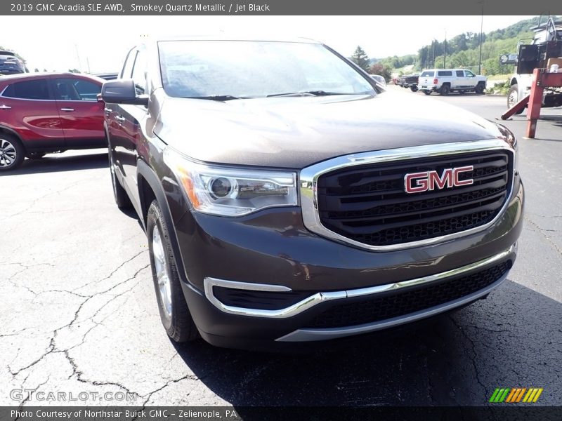 Smokey Quartz Metallic / Jet Black 2019 GMC Acadia SLE AWD