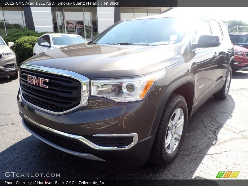 Smokey Quartz Metallic / Jet Black 2019 GMC Acadia SLE AWD