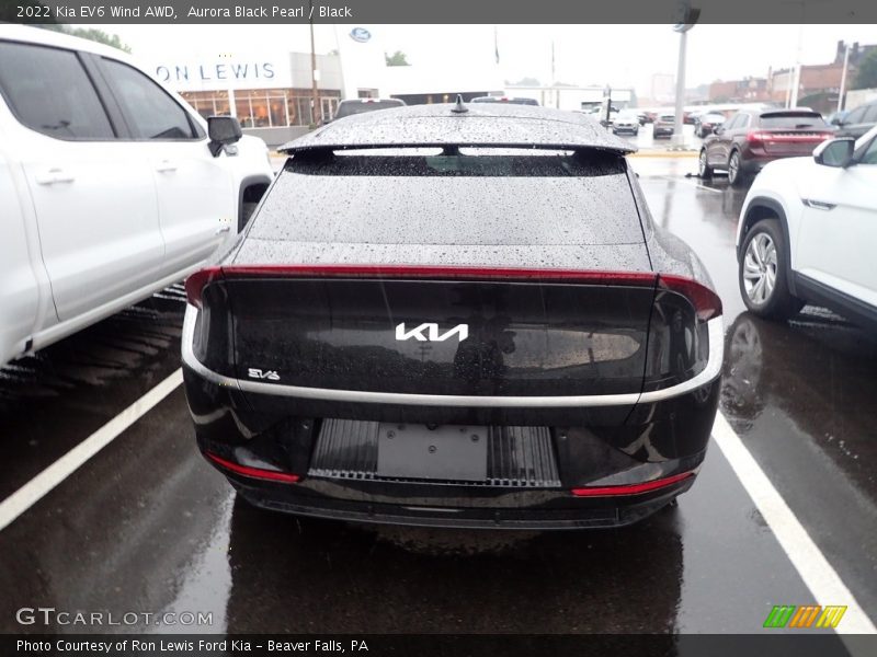 Aurora Black Pearl / Black 2022 Kia EV6 Wind AWD