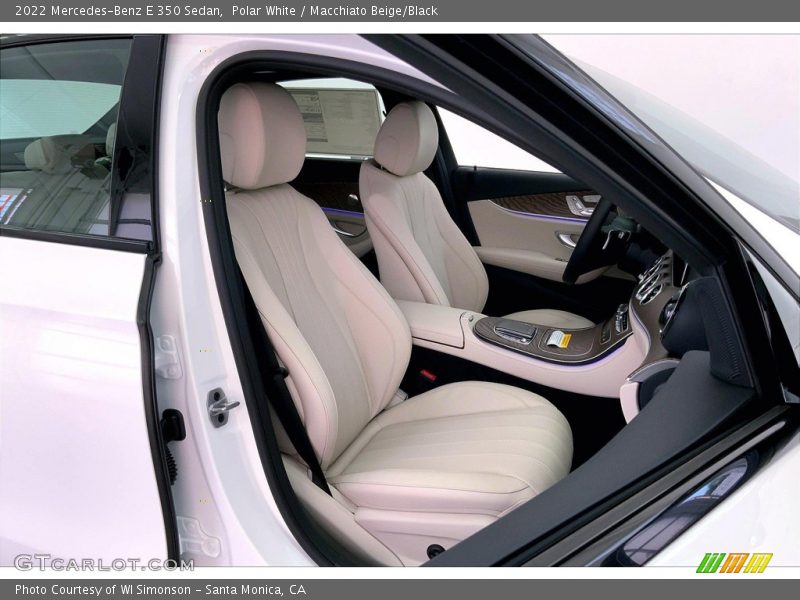 Polar White / Macchiato Beige/Black 2022 Mercedes-Benz E 350 Sedan