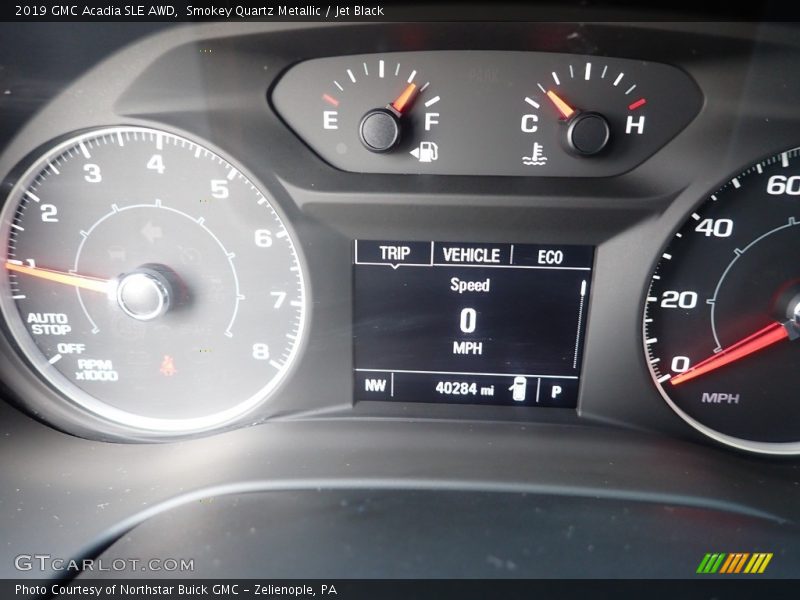 Smokey Quartz Metallic / Jet Black 2019 GMC Acadia SLE AWD