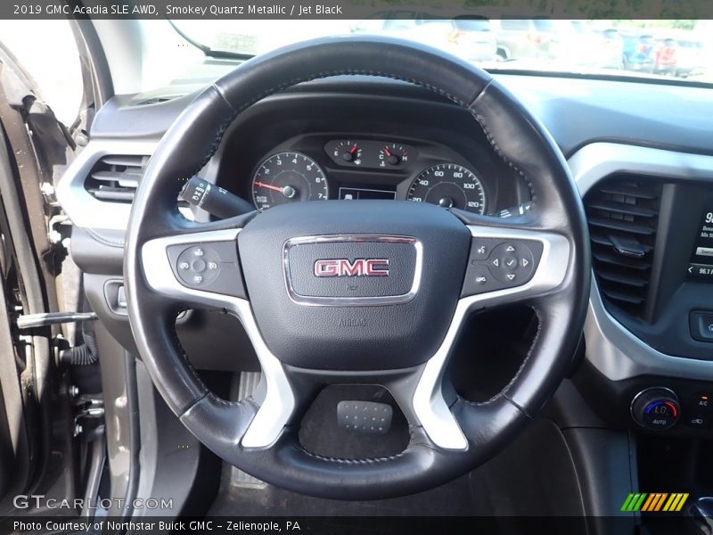 Smokey Quartz Metallic / Jet Black 2019 GMC Acadia SLE AWD