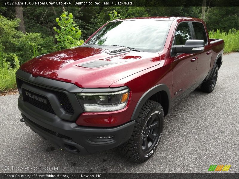 Delmonico Red Pearl / Black/Red 2022 Ram 1500 Rebel Crew Cab 4x4
