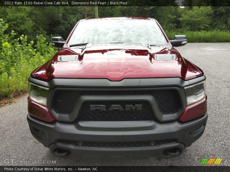 Delmonico Red Pearl / Black/Red 2022 Ram 1500 Rebel Crew Cab 4x4