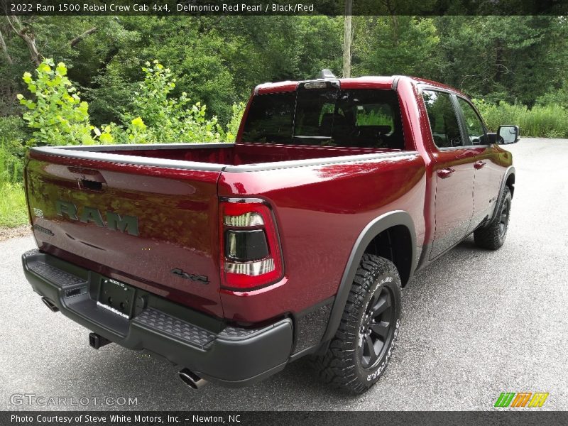 Delmonico Red Pearl / Black/Red 2022 Ram 1500 Rebel Crew Cab 4x4
