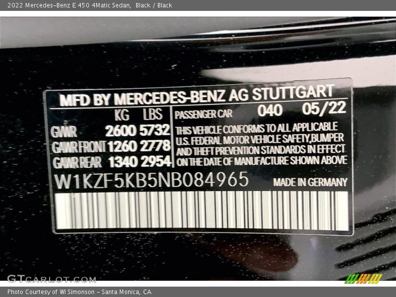 Black / Black 2022 Mercedes-Benz E 450 4Matic Sedan