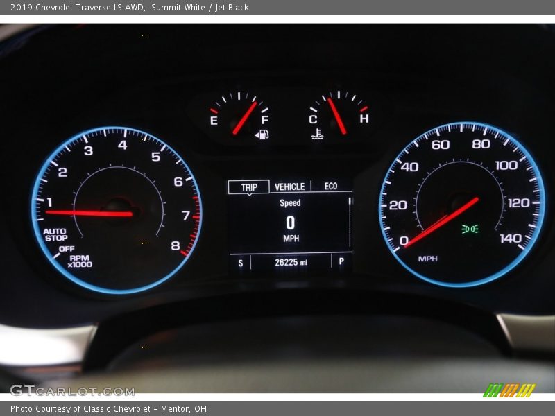 Summit White / Jet Black 2019 Chevrolet Traverse LS AWD