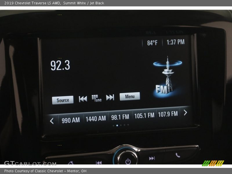 Summit White / Jet Black 2019 Chevrolet Traverse LS AWD