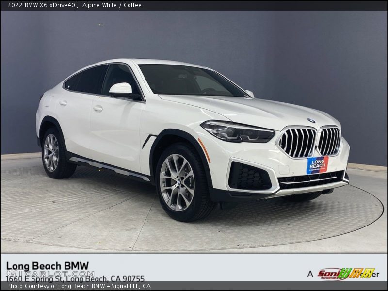 Alpine White / Coffee 2022 BMW X6 xDrive40i