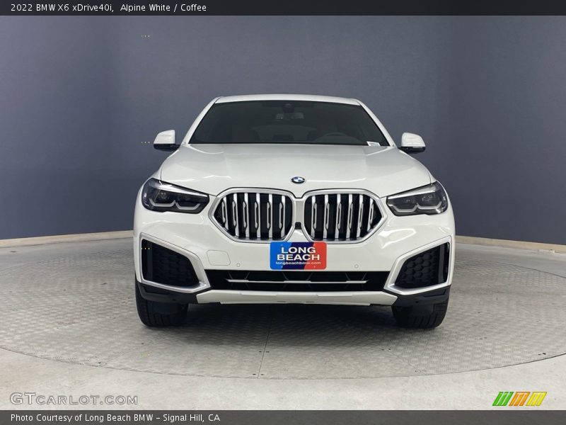 Alpine White / Coffee 2022 BMW X6 xDrive40i