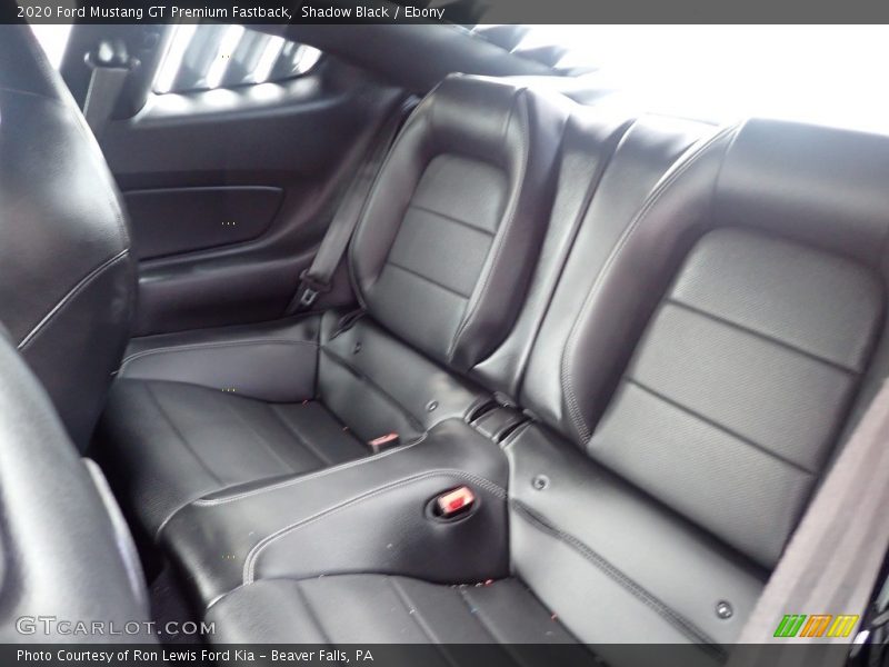 Rear Seat of 2020 Mustang GT Premium Fastback
