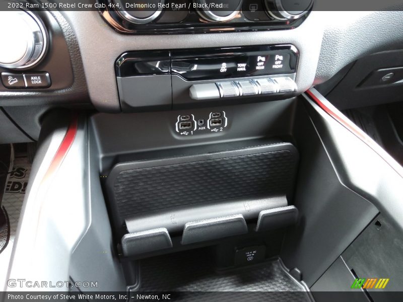 Delmonico Red Pearl / Black/Red 2022 Ram 1500 Rebel Crew Cab 4x4