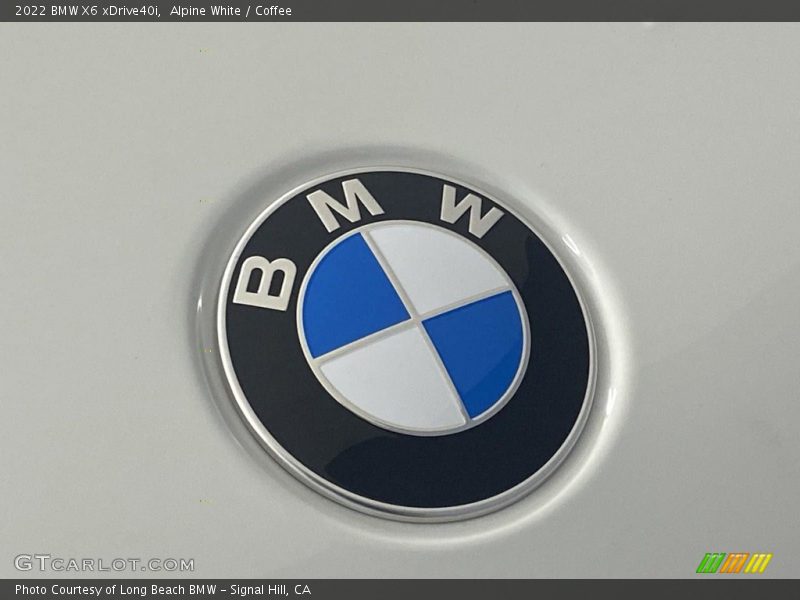 Alpine White / Coffee 2022 BMW X6 xDrive40i