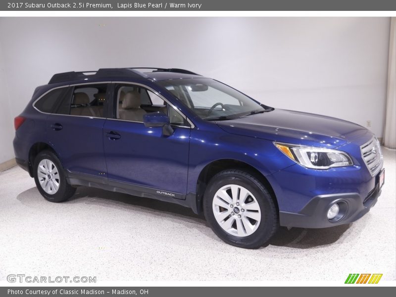 Lapis Blue Pearl / Warm Ivory 2017 Subaru Outback 2.5i Premium