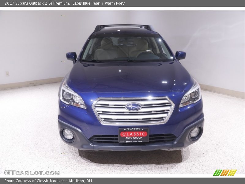 Lapis Blue Pearl / Warm Ivory 2017 Subaru Outback 2.5i Premium