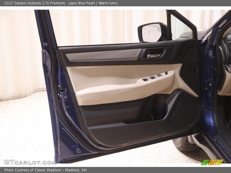 Lapis Blue Pearl / Warm Ivory 2017 Subaru Outback 2.5i Premium