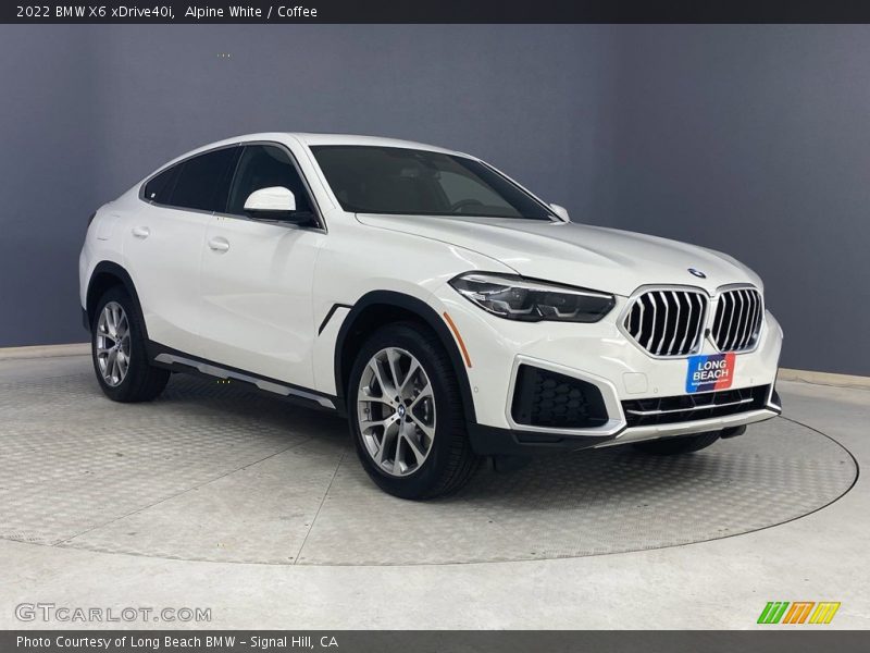Alpine White / Coffee 2022 BMW X6 xDrive40i