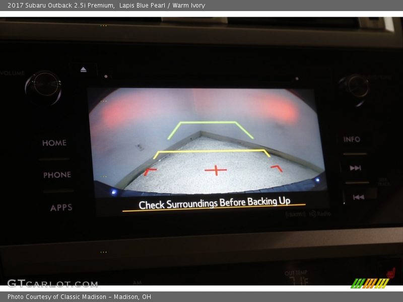 Lapis Blue Pearl / Warm Ivory 2017 Subaru Outback 2.5i Premium