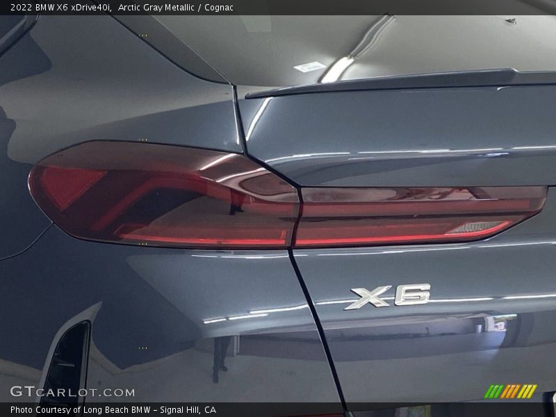 Arctic Gray Metallic / Cognac 2022 BMW X6 xDrive40i