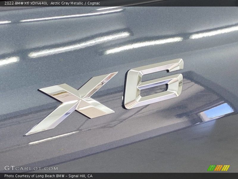 Arctic Gray Metallic / Cognac 2022 BMW X6 xDrive40i