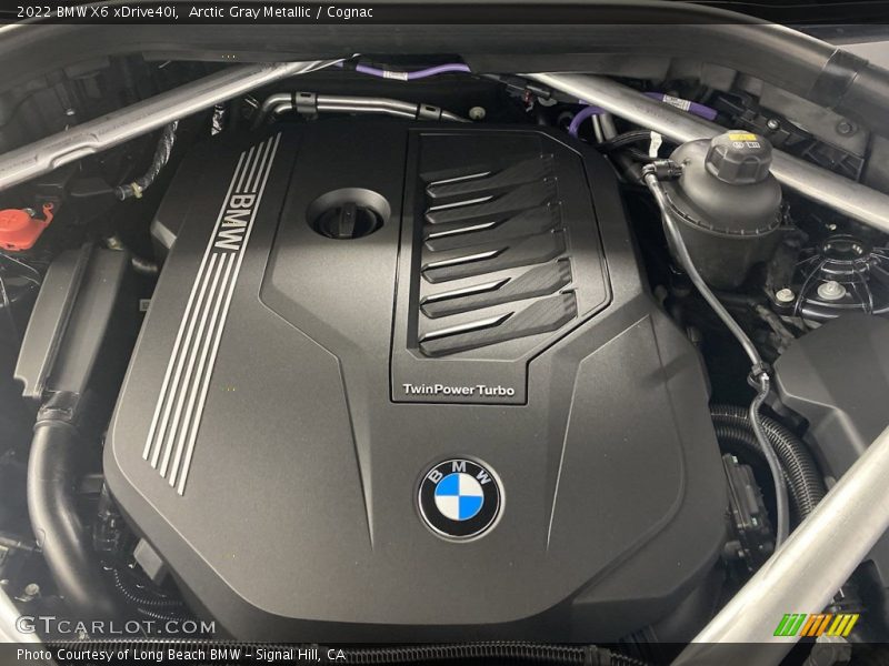 Arctic Gray Metallic / Cognac 2022 BMW X6 xDrive40i