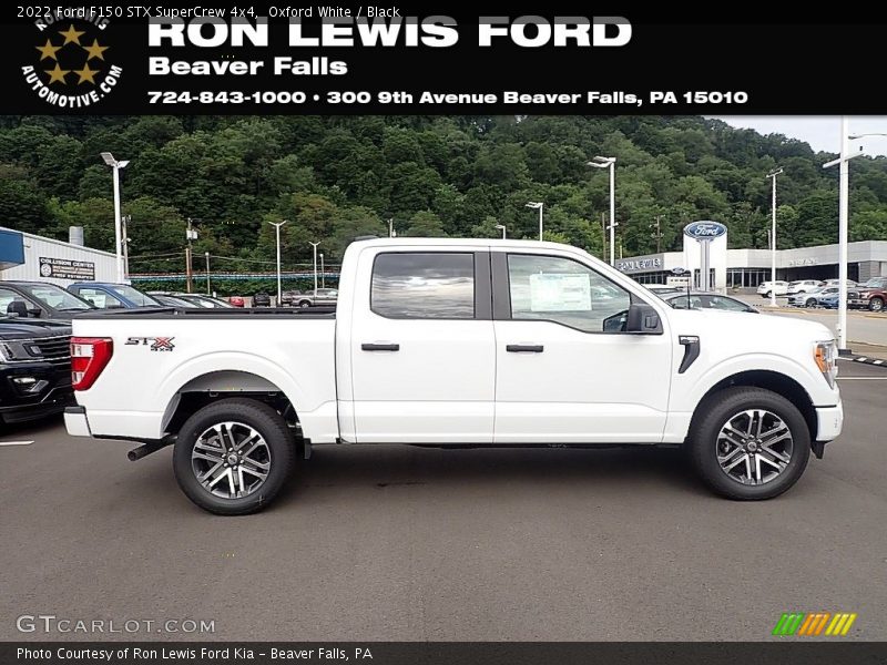 Oxford White / Black 2022 Ford F150 STX SuperCrew 4x4