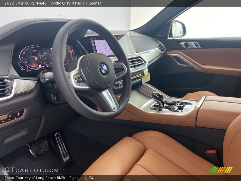 Arctic Gray Metallic / Cognac 2022 BMW X6 xDrive40i