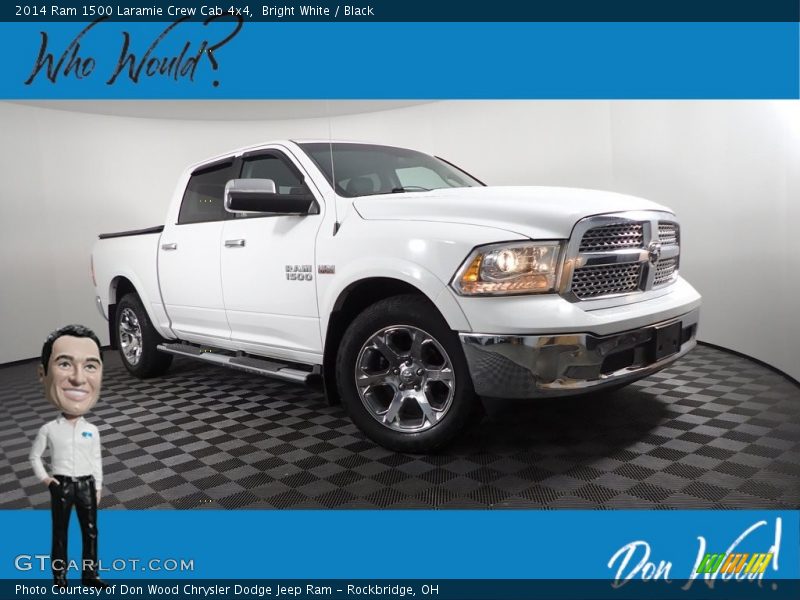 Bright White / Black 2014 Ram 1500 Laramie Crew Cab 4x4