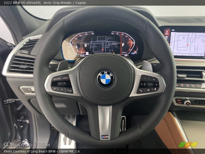 Arctic Gray Metallic / Cognac 2022 BMW X6 xDrive40i