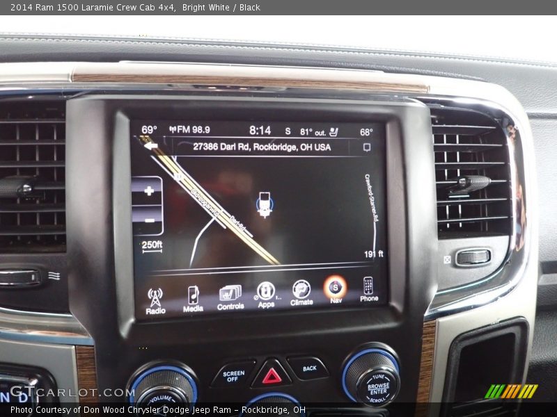 Bright White / Black 2014 Ram 1500 Laramie Crew Cab 4x4