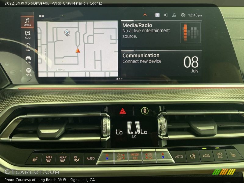 Arctic Gray Metallic / Cognac 2022 BMW X6 xDrive40i