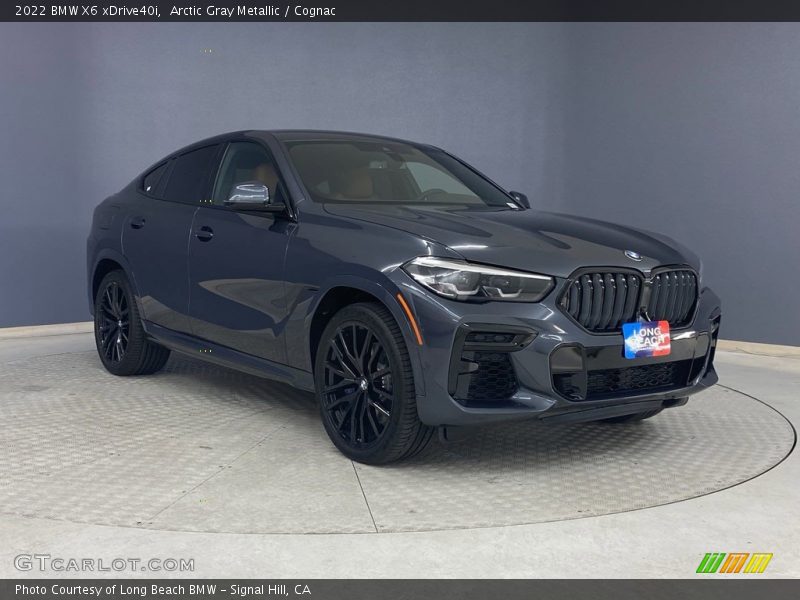 Arctic Gray Metallic / Cognac 2022 BMW X6 xDrive40i