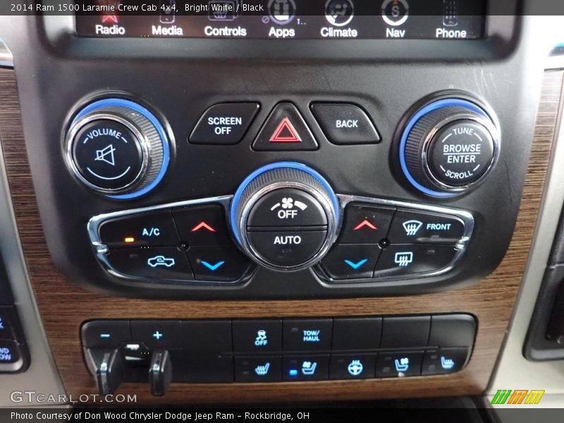 Bright White / Black 2014 Ram 1500 Laramie Crew Cab 4x4
