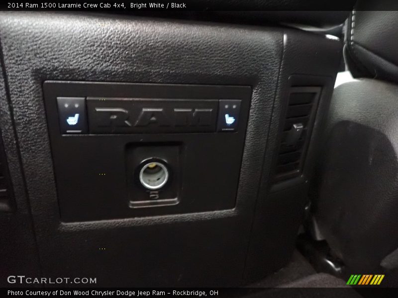 Bright White / Black 2014 Ram 1500 Laramie Crew Cab 4x4