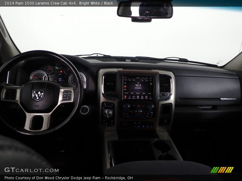 Bright White / Black 2014 Ram 1500 Laramie Crew Cab 4x4