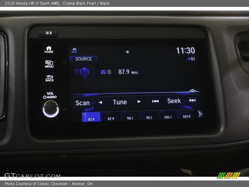Crystal Black Pearl / Black 2019 Honda HR-V Sport AWD