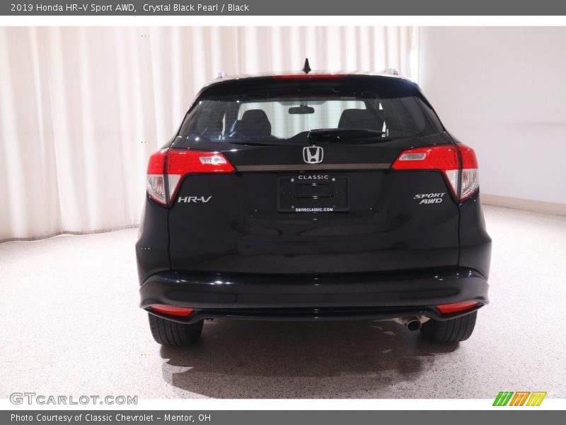 Crystal Black Pearl / Black 2019 Honda HR-V Sport AWD