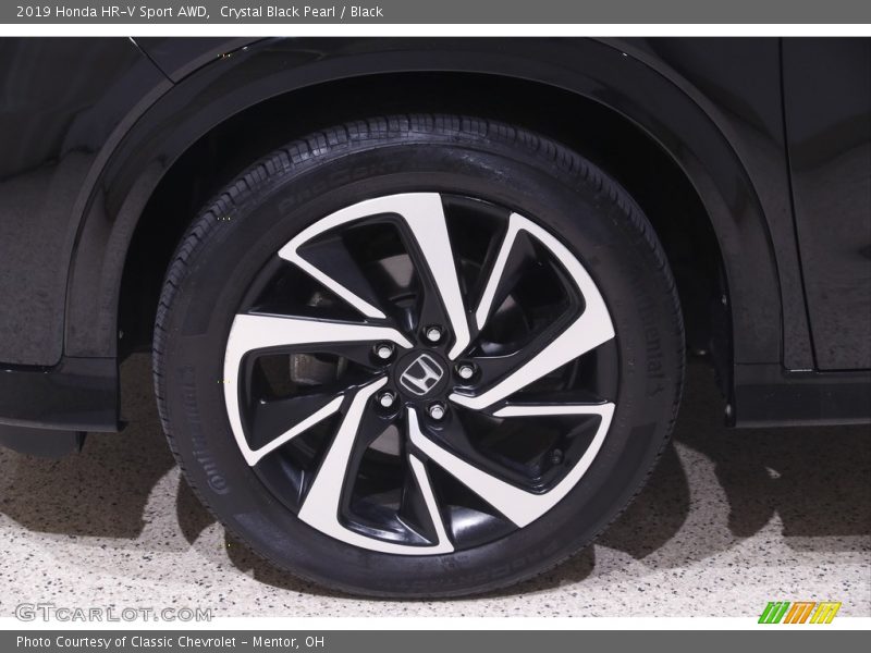 Crystal Black Pearl / Black 2019 Honda HR-V Sport AWD
