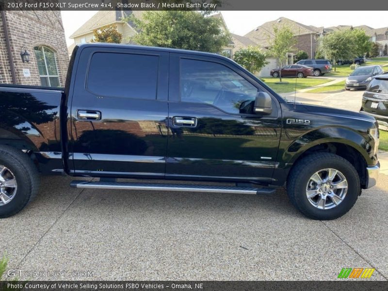 Shadow Black / Medium Earth Gray 2016 Ford F150 XLT SuperCrew 4x4