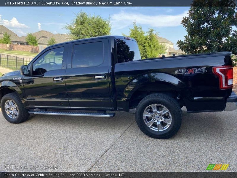 Shadow Black / Medium Earth Gray 2016 Ford F150 XLT SuperCrew 4x4