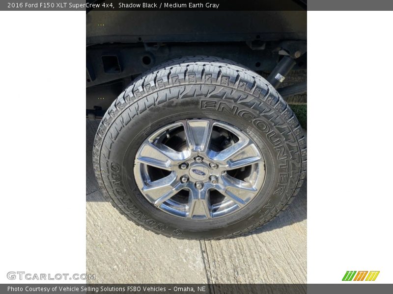 Shadow Black / Medium Earth Gray 2016 Ford F150 XLT SuperCrew 4x4