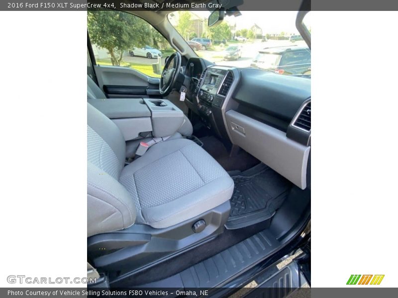 Shadow Black / Medium Earth Gray 2016 Ford F150 XLT SuperCrew 4x4