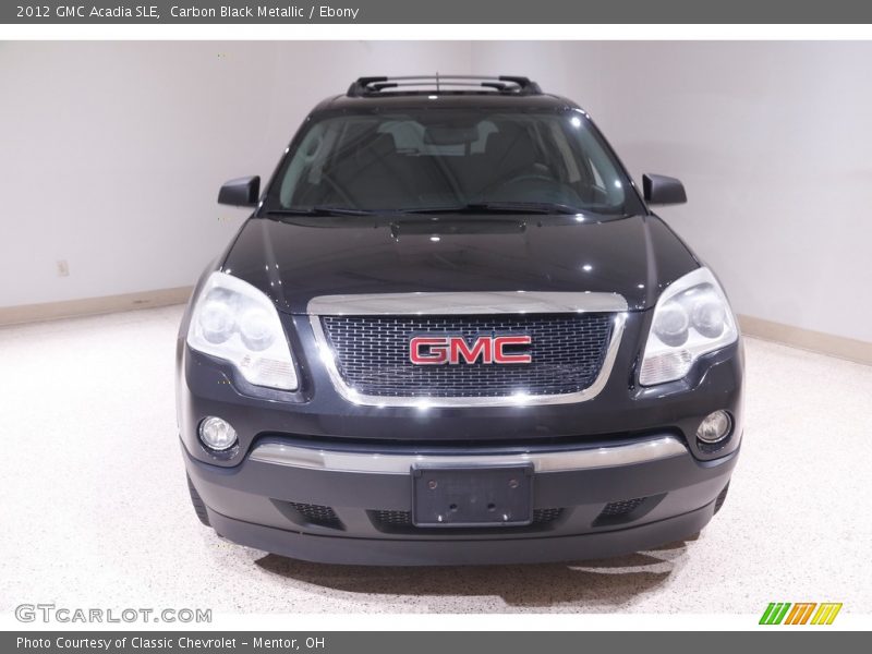 Carbon Black Metallic / Ebony 2012 GMC Acadia SLE