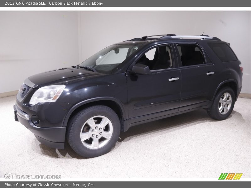 Carbon Black Metallic / Ebony 2012 GMC Acadia SLE