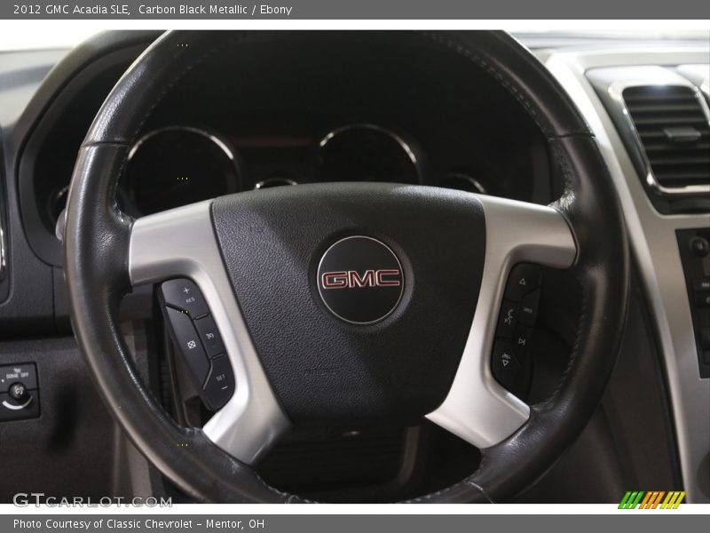 Carbon Black Metallic / Ebony 2012 GMC Acadia SLE