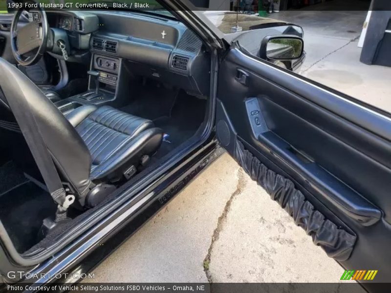 Black / Black 1993 Ford Mustang GT Convertible