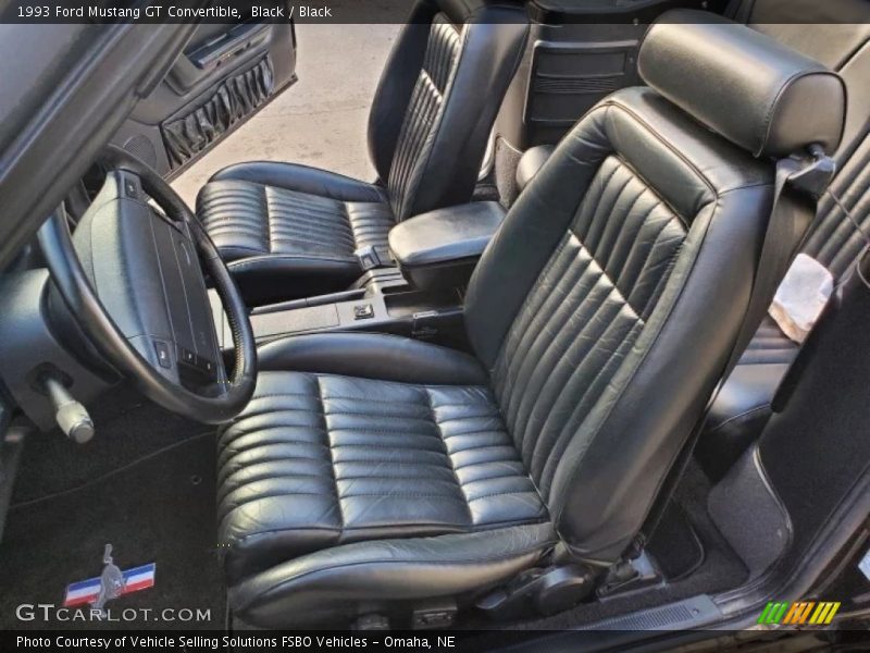 Black / Black 1993 Ford Mustang GT Convertible