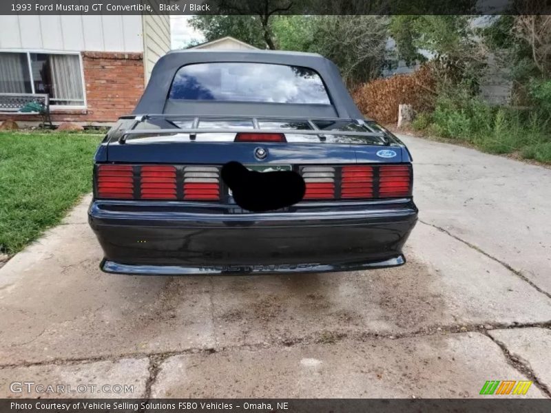 Black / Black 1993 Ford Mustang GT Convertible