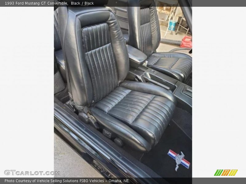 Black / Black 1993 Ford Mustang GT Convertible