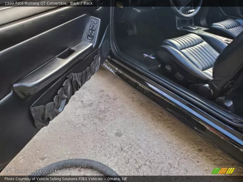 Black / Black 1993 Ford Mustang GT Convertible